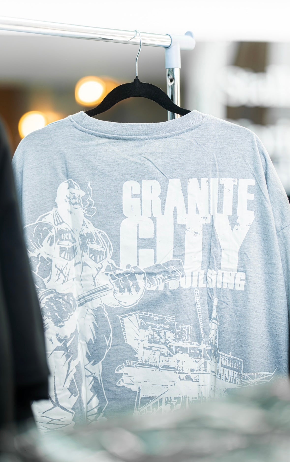 Big Rig white on grey