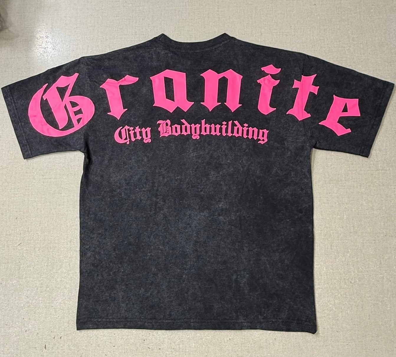 Ultra pink on acid black T
