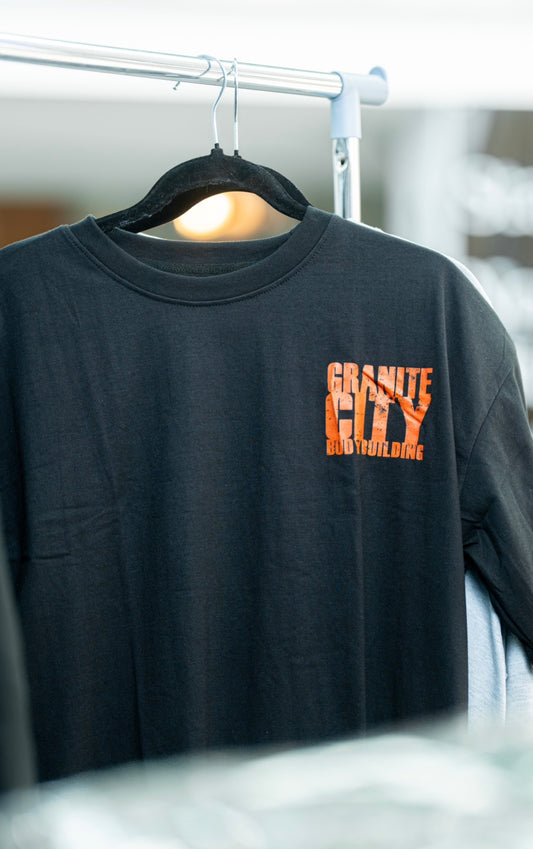 Big Rig orange on black