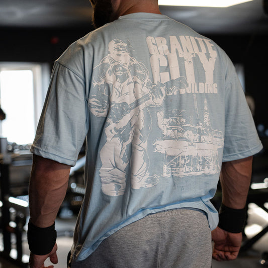 Granite City Classic Oversize Tee (Baby Blue)